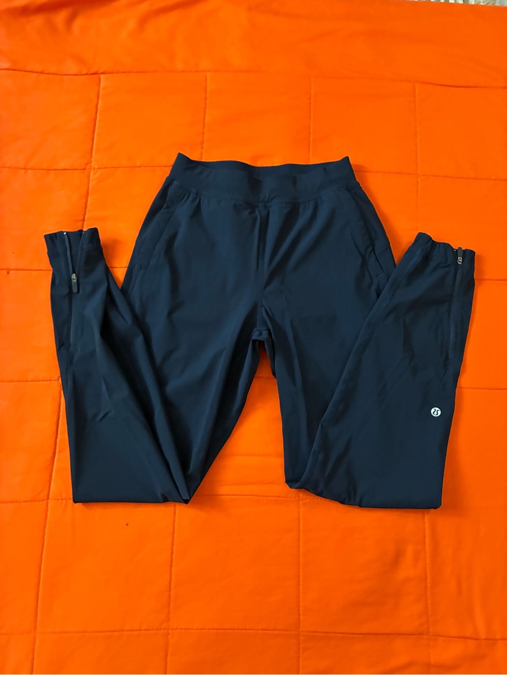 Lululemon Jogger Womens 2 Navy Blue Tapered Lightweight Stretch